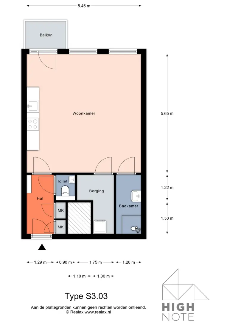 Studio in Almere - 44 m²