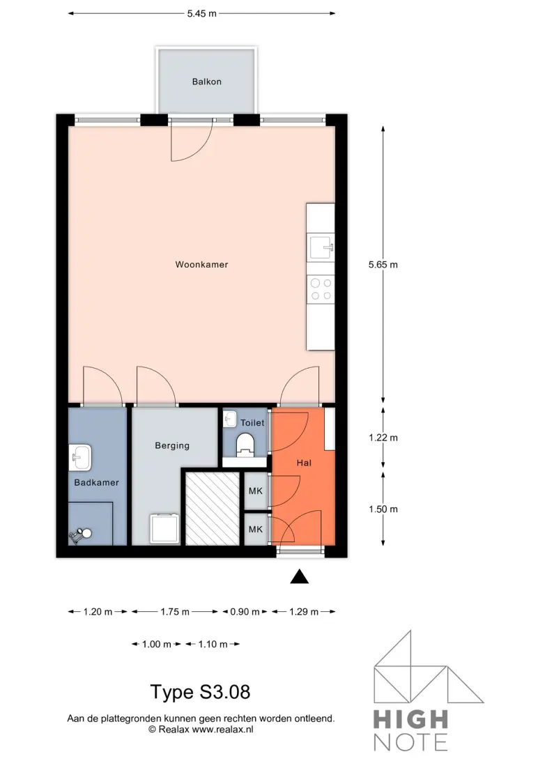 Studio in Almere - 44.6 m²