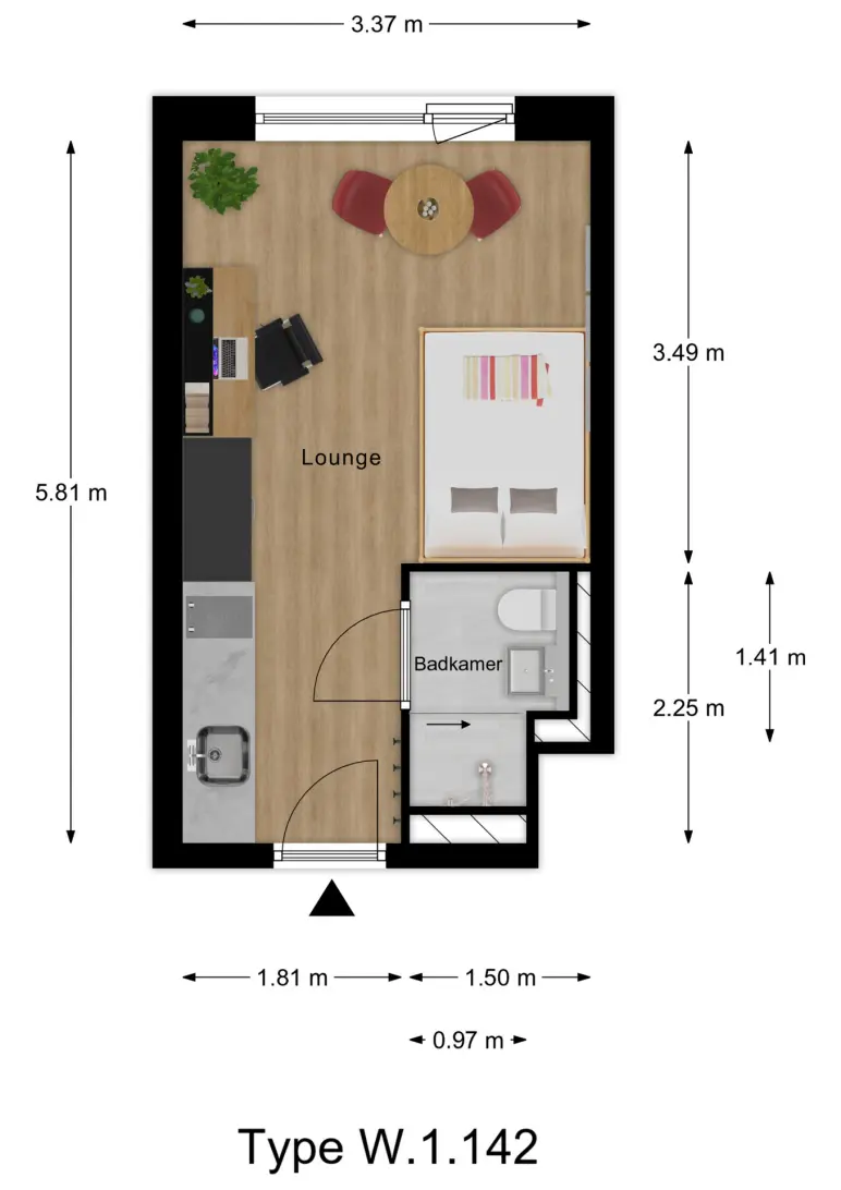 Studio in Maastricht - 19 m²